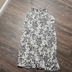Anthropologie Black and White Patterned Dress